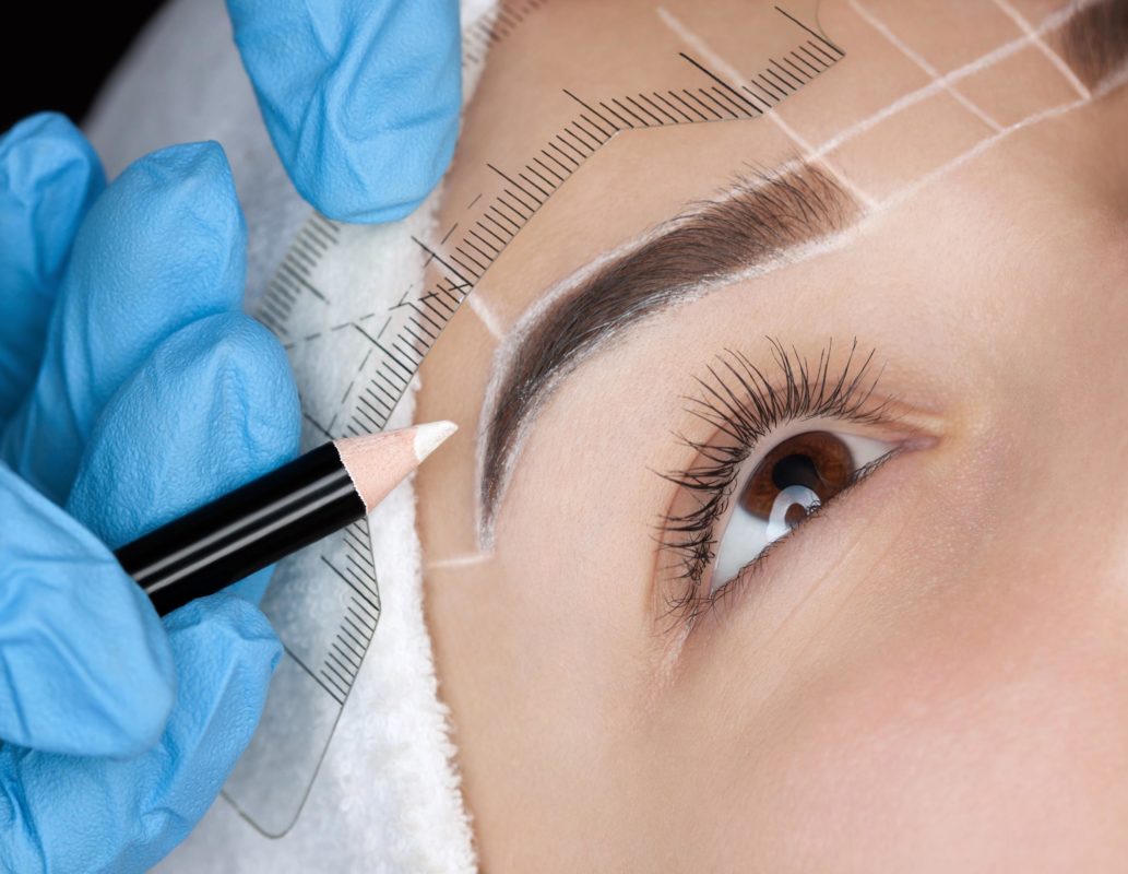 Eye brow permanent makeup session at ibrow, Ahmedabad