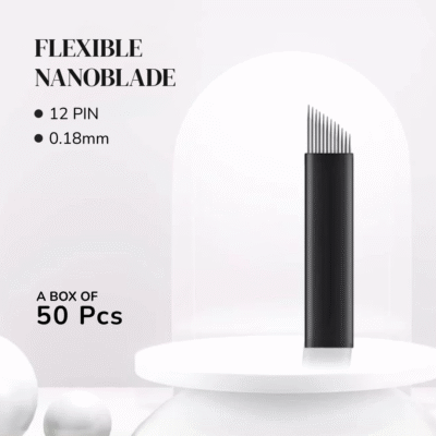 Nanoflex Precision - 12-Pin 0.18mm Microblading Nano Blades (Box of 50 pcs)
