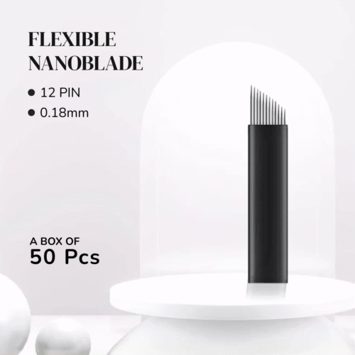 Nanoflex Precision - 12-Pin 0.18mm Microblading Nano Blades (Box of 50 pcs)
