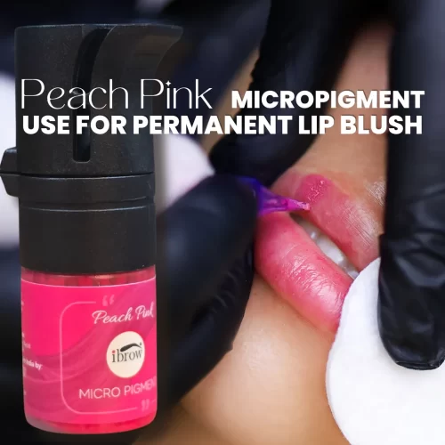 ibrow Permanent Makeup Peach Pink Liquid Pigment for Lips and Lip Blush - (5ml Bottle) - Image 4