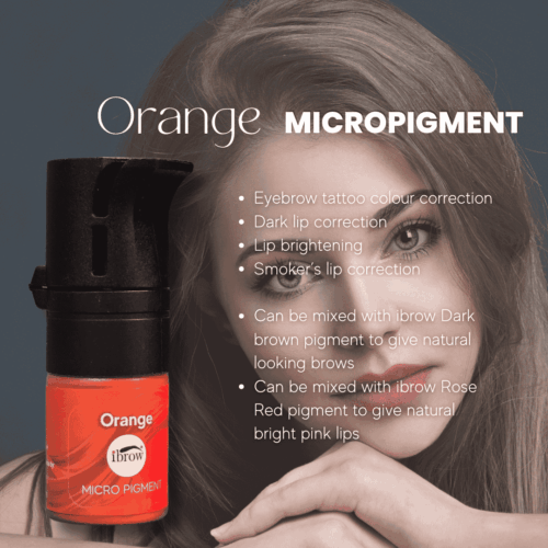 ibrow Orange Liquid Pigment for Eyebrows, liner, and lips - Image 5