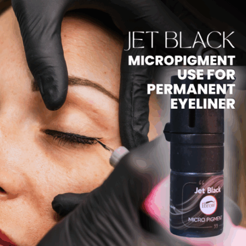 ibrow Jet Black Micropigment Ink For Eyebrow, Scalp, Eyeliner Permanent Makeup For Indian Skin in Leak Proof Bottle (5ml) - Image 5