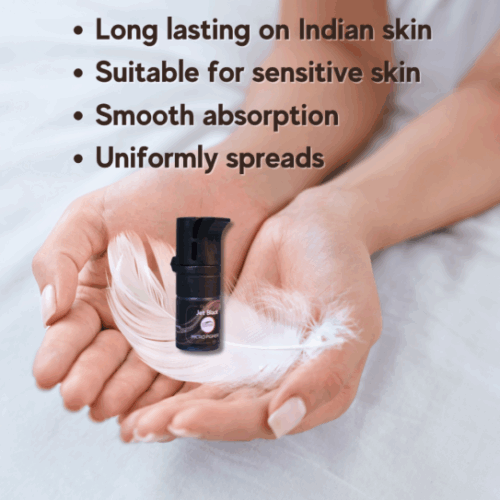 ibrow Jet Black Micropigment Ink For Eyebrow, Scalp, Eyeliner Permanent Makeup For Indian Skin in Leak Proof Bottle (5ml) - Image 8