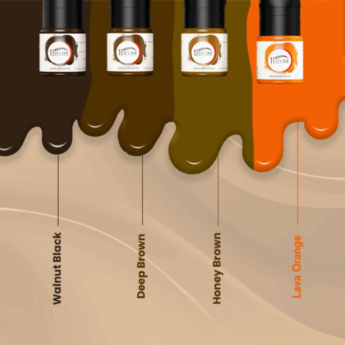 Eyebrows Pigment Kit - 4 Vibrant Pigment Colours for Permanent Brows - Image 2