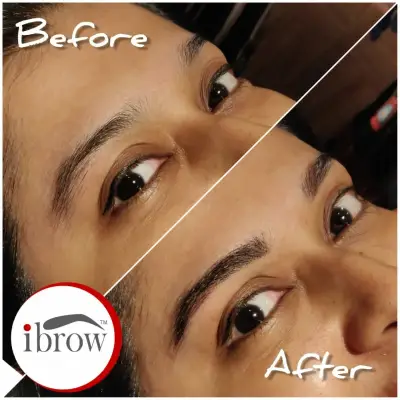 Before and After: She gets an Instant eyebrow makeover with Permanent Eyebrow Makeup results